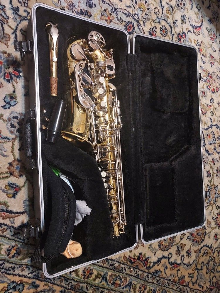 Alto Saxophone With Case Strap Mouthpiece