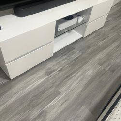 White TV Stand 