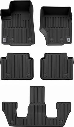 Custom Floor Mats for Jeep Grand Cherokee L 2021-2026 Full Set Black