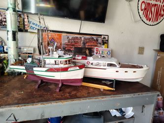 RC  Large Wooden Model Boats