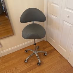 Ergonomic Saddle Stool Chair With Backrest