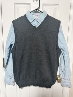 Van Heusen V-Neck Gray Sweater Vest
