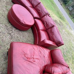 Red Leather Furniture 