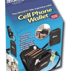 As Seen On TV- Buxton Leather Wallet Cell Phone/MP3/Camera Wristlet Clutch Organizer 