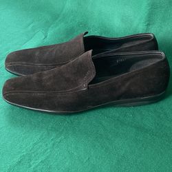 Vintage Prada Means Brown Suede Loafers Size 11