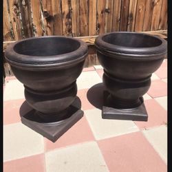 New Flower Pots Made Out Of Cement Perfect Gift 