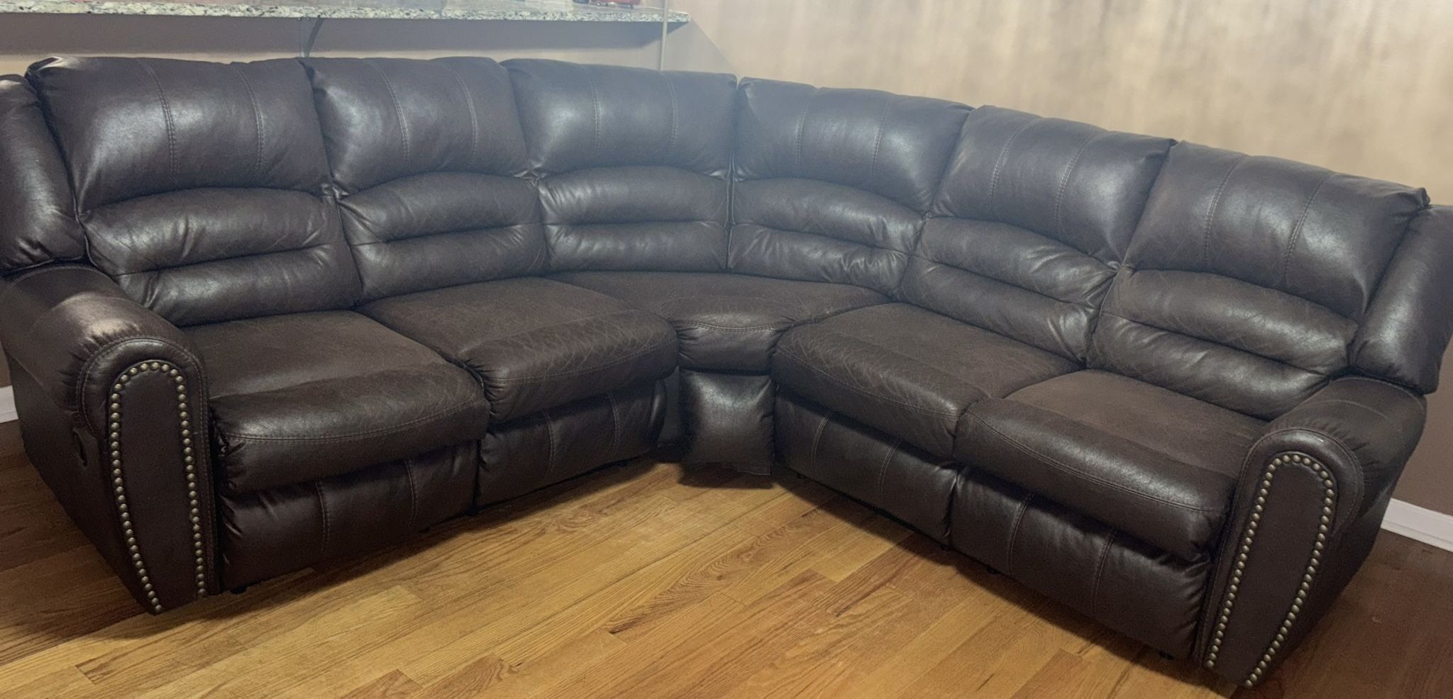 Clean L Shaped Recliner Ashley Sofa 