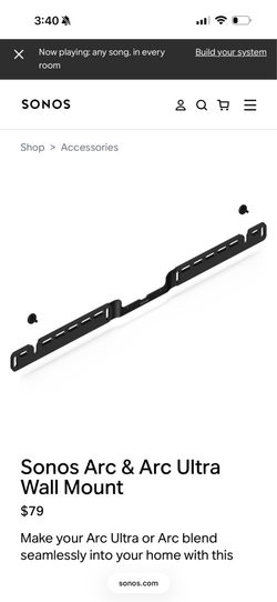 Sonos arc wall mount