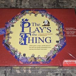 The Play's the Thing A Dramatic Introduction to SHAKESPEARE Board Game New(1993)