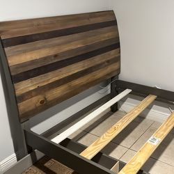 Bed frame with mattress
