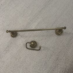 Brass Tower Holder And Toilet Paper