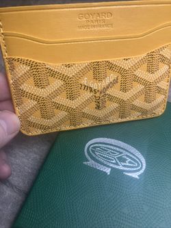  Brand New Yellow GoyardCard Holder 