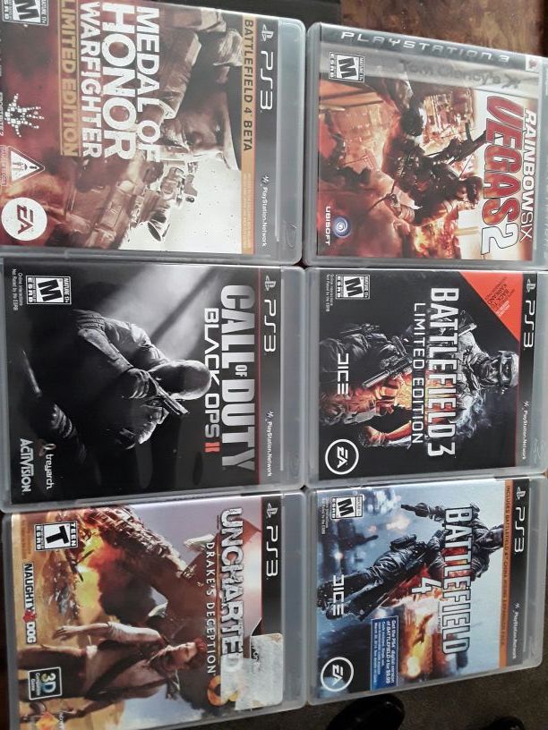 Ps3 games all for 55 great condition