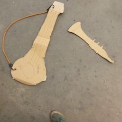 Signed Acoustic Guitar And Clarinet 