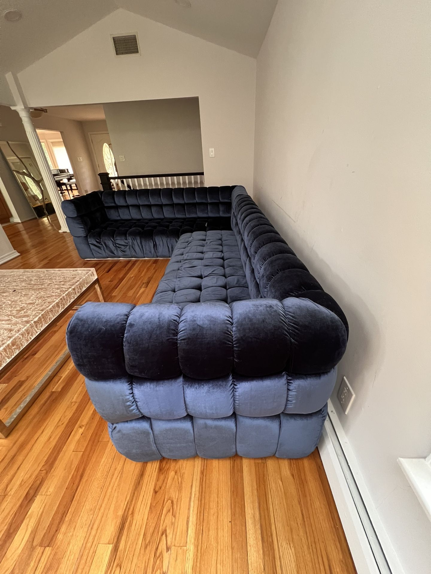 Chaise sectorial Blue Velvet