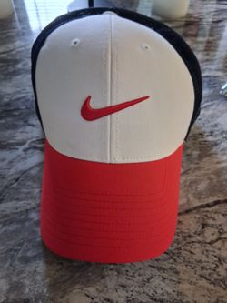 Nike Baseball Cap White Red Navy