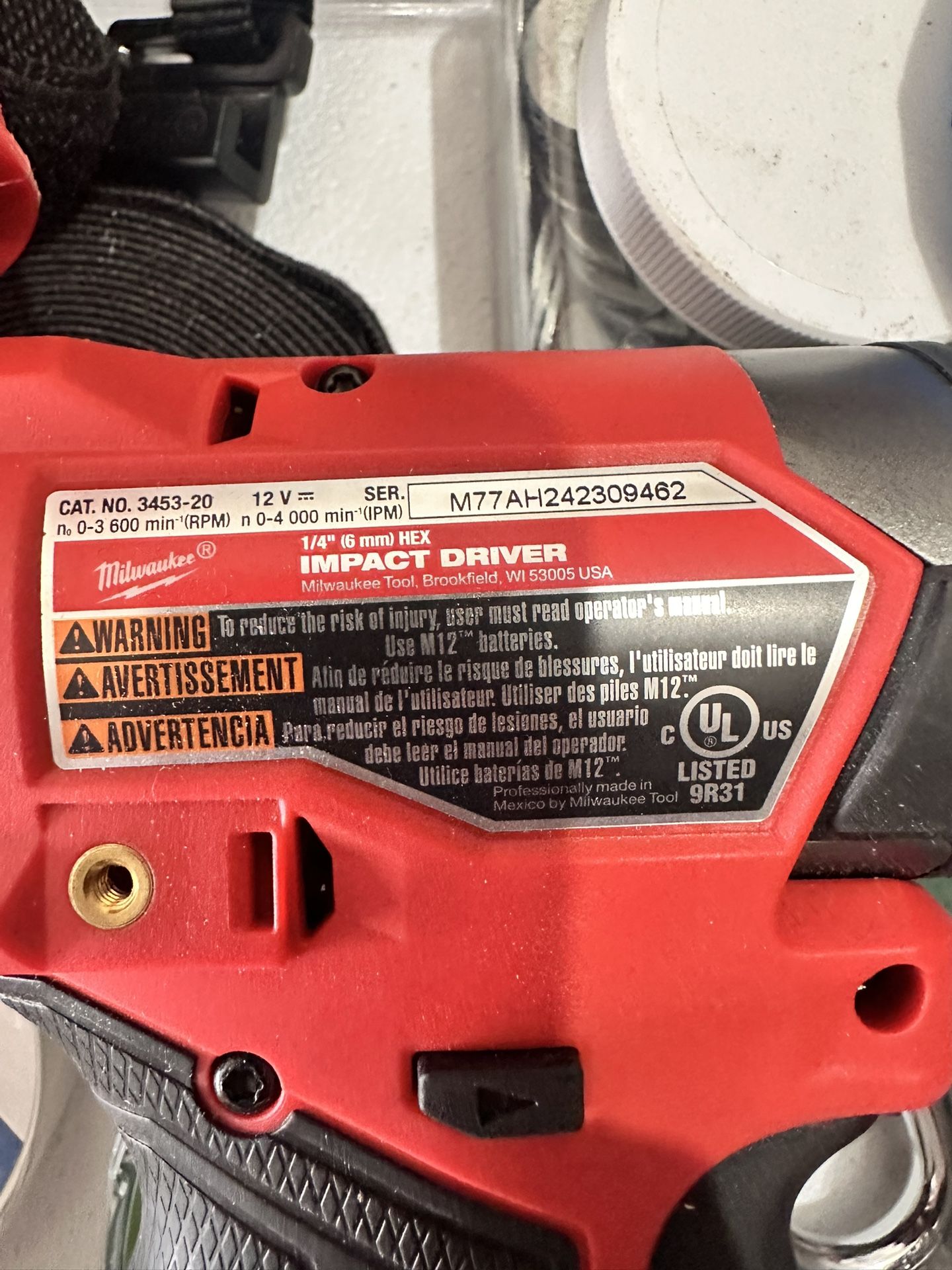 Milwaukee 12v Drill And Impact