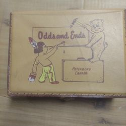 Antique Leather Covered Trinket Box Odds And Ends,Canada