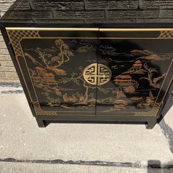 Vintage Ornate Oriental Cabinet
