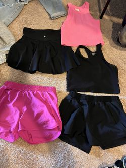 Girls Skorts Shorts Tops Youth 10-11yo