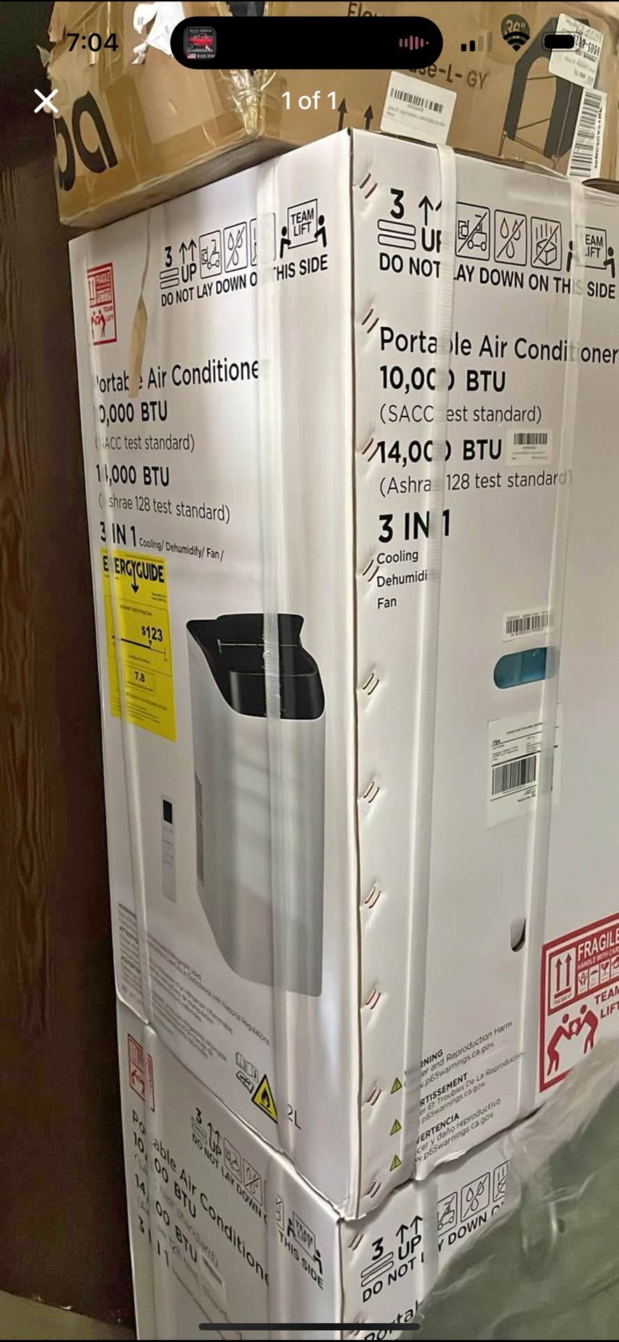 14,000 BTU portable Air Conditioner, AC unit, . All the accessorie