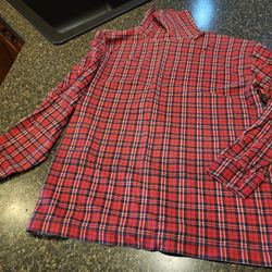 Women XL Willow Bay Christmas red plaid long sleeve turtleneck Lot 91