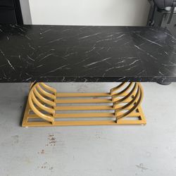 Black And Gold Dining Table
