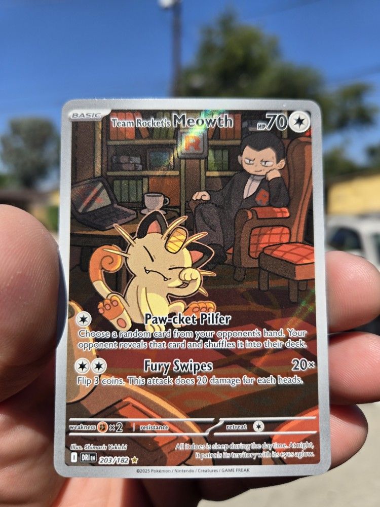 Team Rocket Meowth Pokémon Card