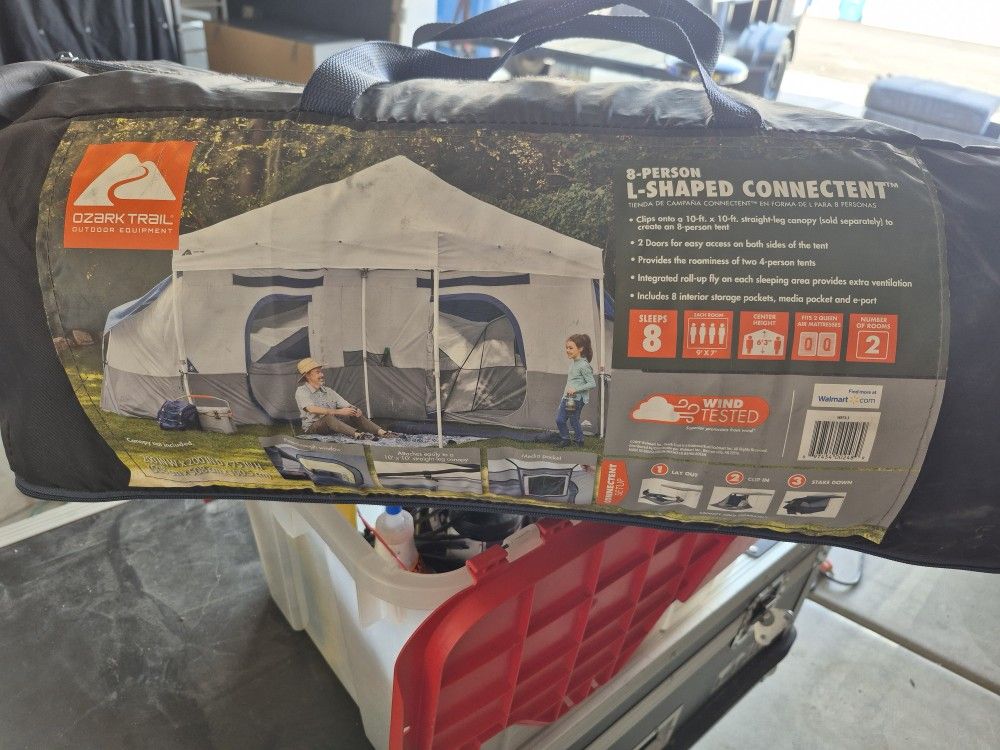 8 Person L Shape Tent( Canopy Not Included)