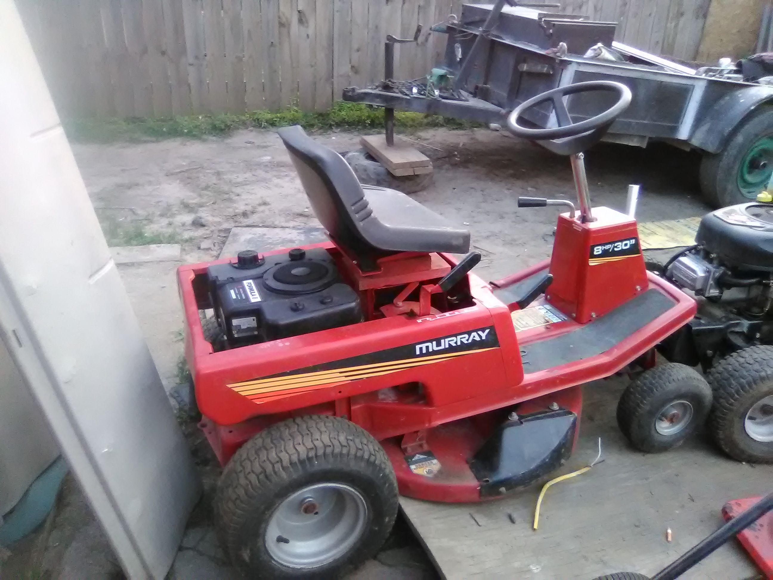 Murray riding lawn mower 8hp 30 inch new arrivals