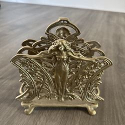 Antique Art Nouveau- Brass Holder 