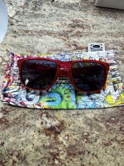 OAKLEY HOLBROOK CUSTOM RED SUNGLASSES