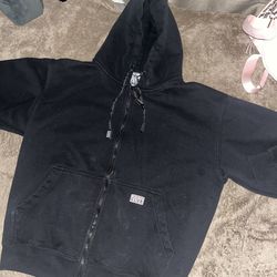 Black pro club jacket zip