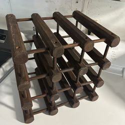 Wooden wine rack