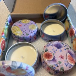 4 Scented Candle With Box