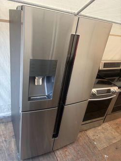Range & refrigerator Stainless steel Samsung matching set