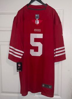 San Francisco 49ers Mike Evans #5 Red Home Jersey 2026-2027 NFL Onfield Vapor Stitched adult mens XXXL New with tags