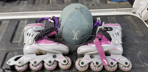 Youth adjustable roller blades.