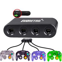 Evoretro 4 Set GameCube Controllers +adaptor
