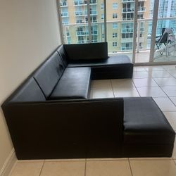 Black Leather Couch