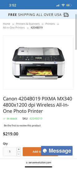 Sada parade gået i stykker Canon Pixma MX340 Wireless Printer for Sale in Costa Mesa, CA - OfferUp