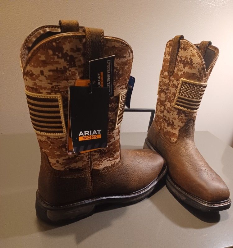 Ariat size 11, steel toe, Square toe, Boot