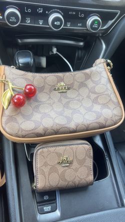 Coach Signature Shoulder Bag and Wallet Set