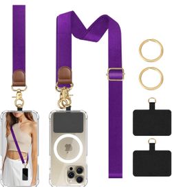 Phone Lanyard Crossbody Wrist Strap, Adjustable Anti-Theft Phone Strap for All Phone Cases