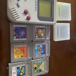 Nintendo Gameboy + 6 Games (hablo Espanol)