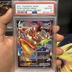 Blaziken Vmax PSA 10 Pokemon Card