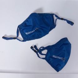 Blue Walmart Mask with Adjustable Straps