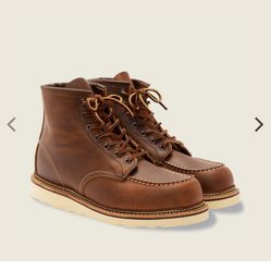 SIZE 7 RED WING THE STORM WELTED WATERPROOF LEATHER SOFT TOE BOOTS BRAND NEW