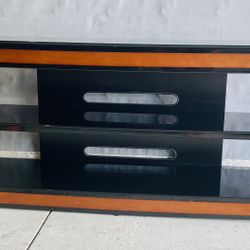 Glass TV stand with Shelves 