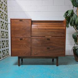 Mid Century Roll Top Desk By Hooker